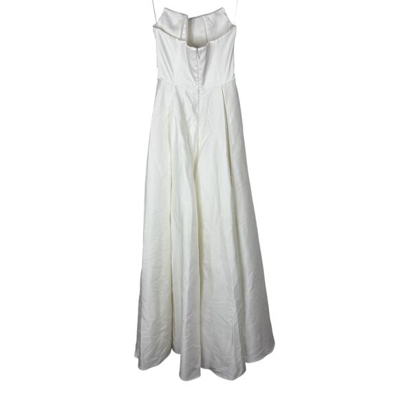 Sau Lee Heidi Wedding Gown Maxi Strapless Bridal Formal Classy Princess Sz 0 - Picture 9 of 14